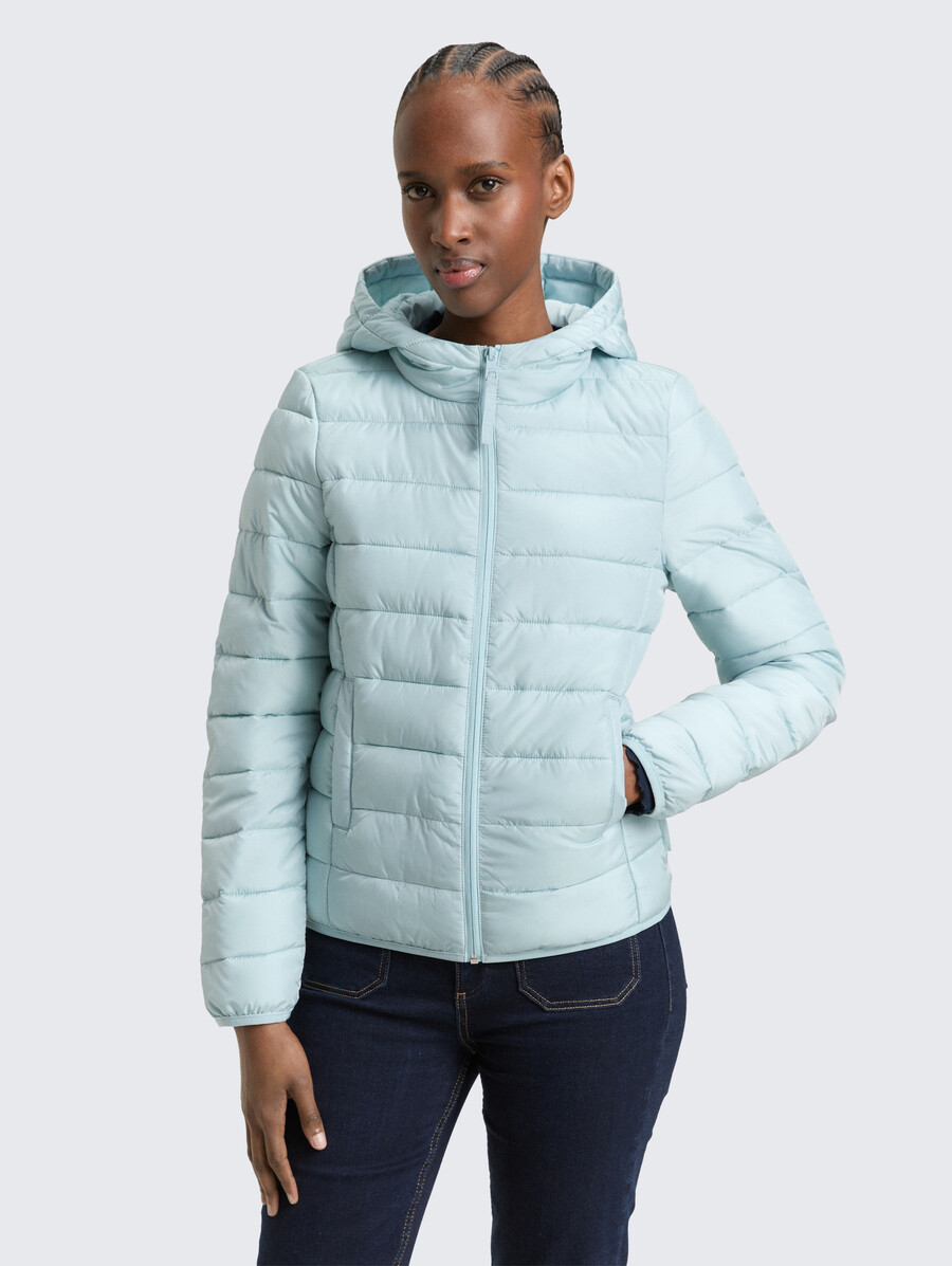 leichte steppjacke mit kapuze