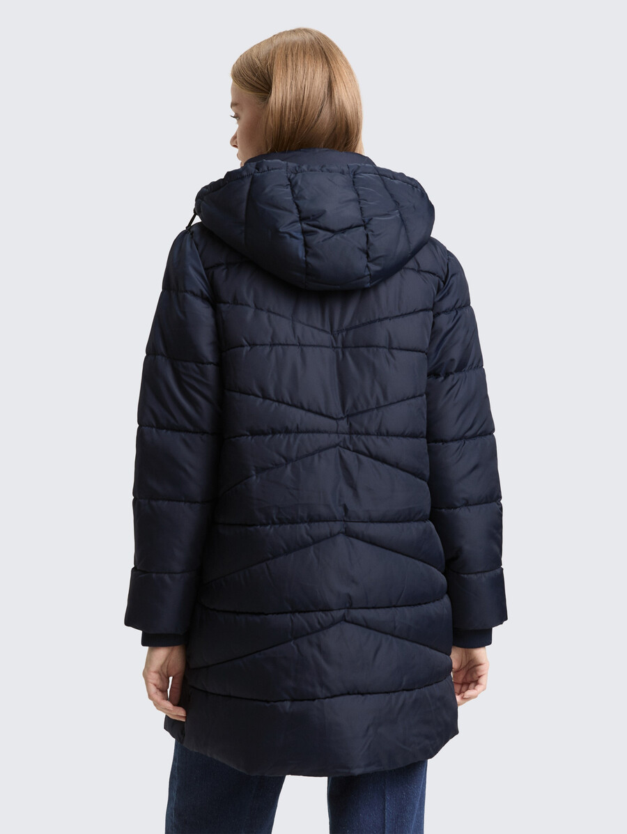 steppjacke mit abnehmbarer kapuze