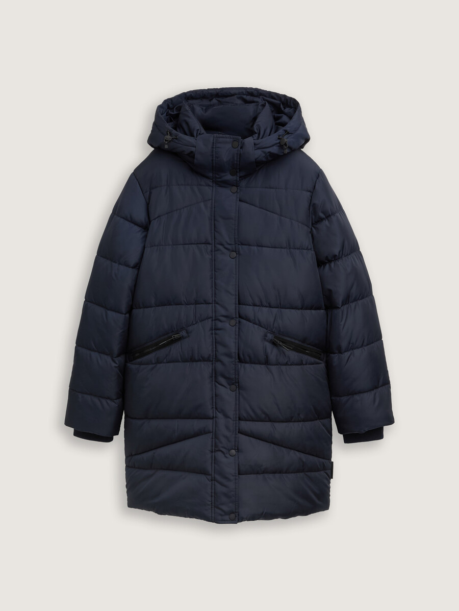 steppjacke mit abnehmbarer kapuze