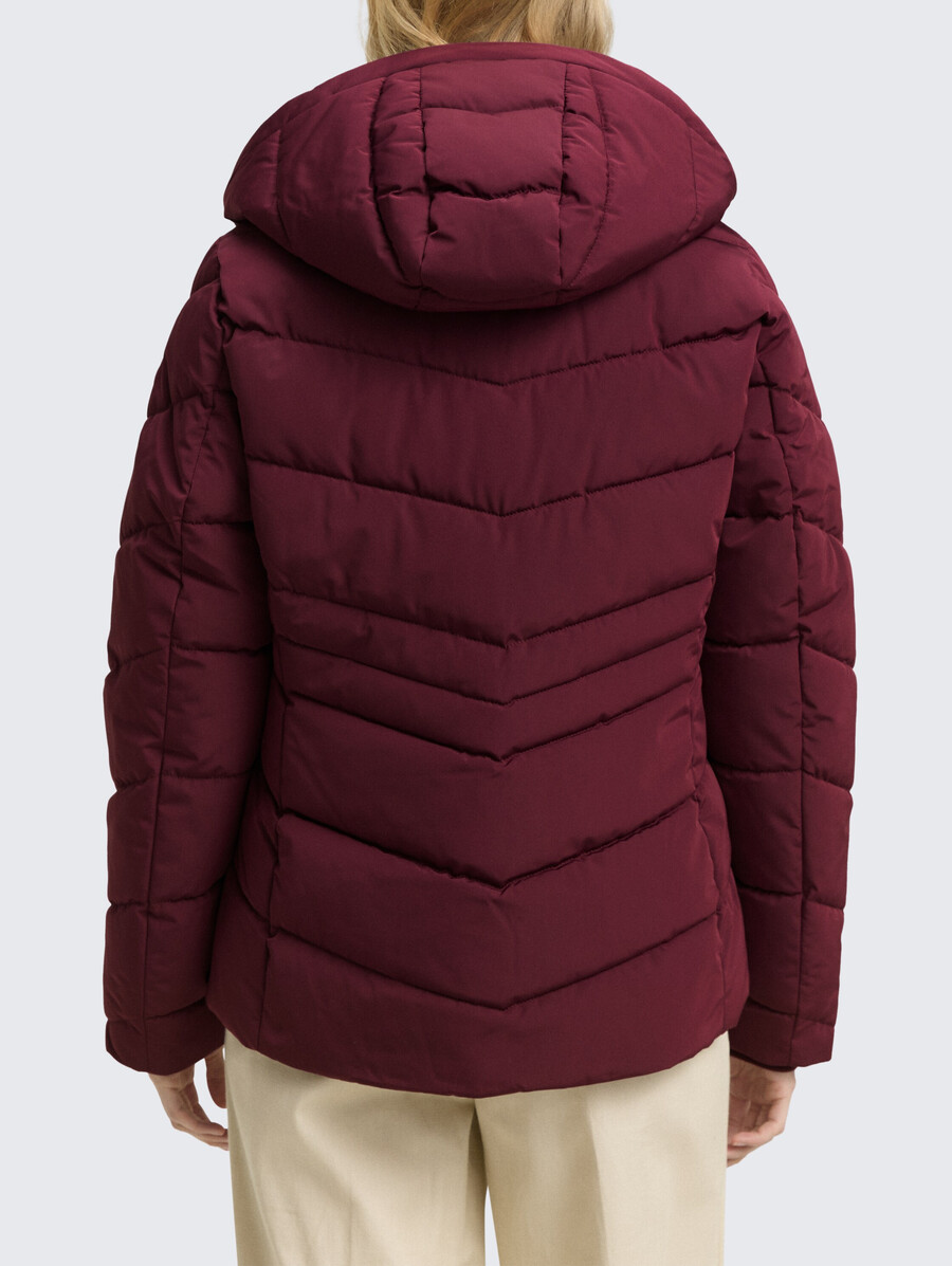 steppjacke mit abnehmbarer kapuze