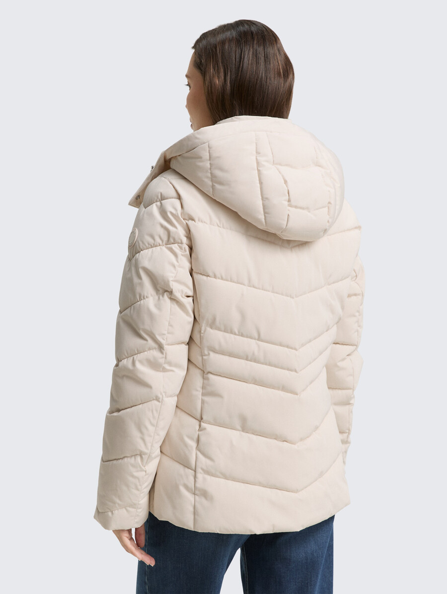 steppjacke mit abnehmbarer kapuze