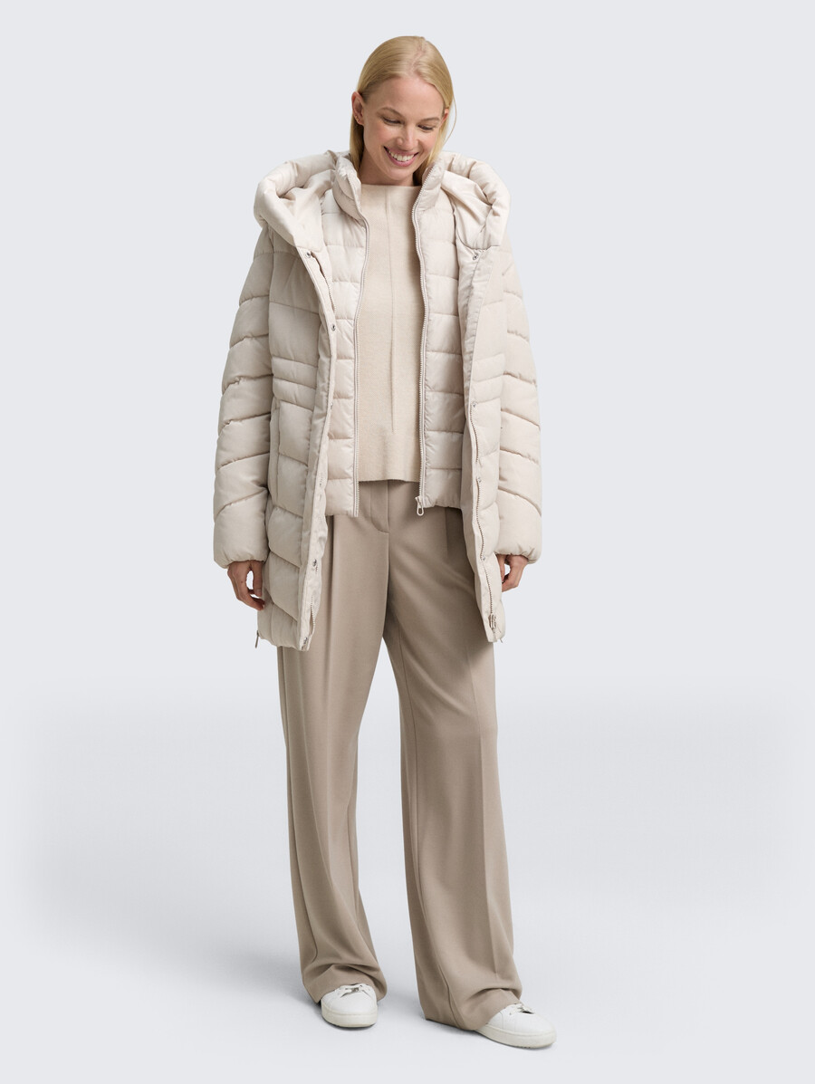 steppmantel im 2-in-1-look