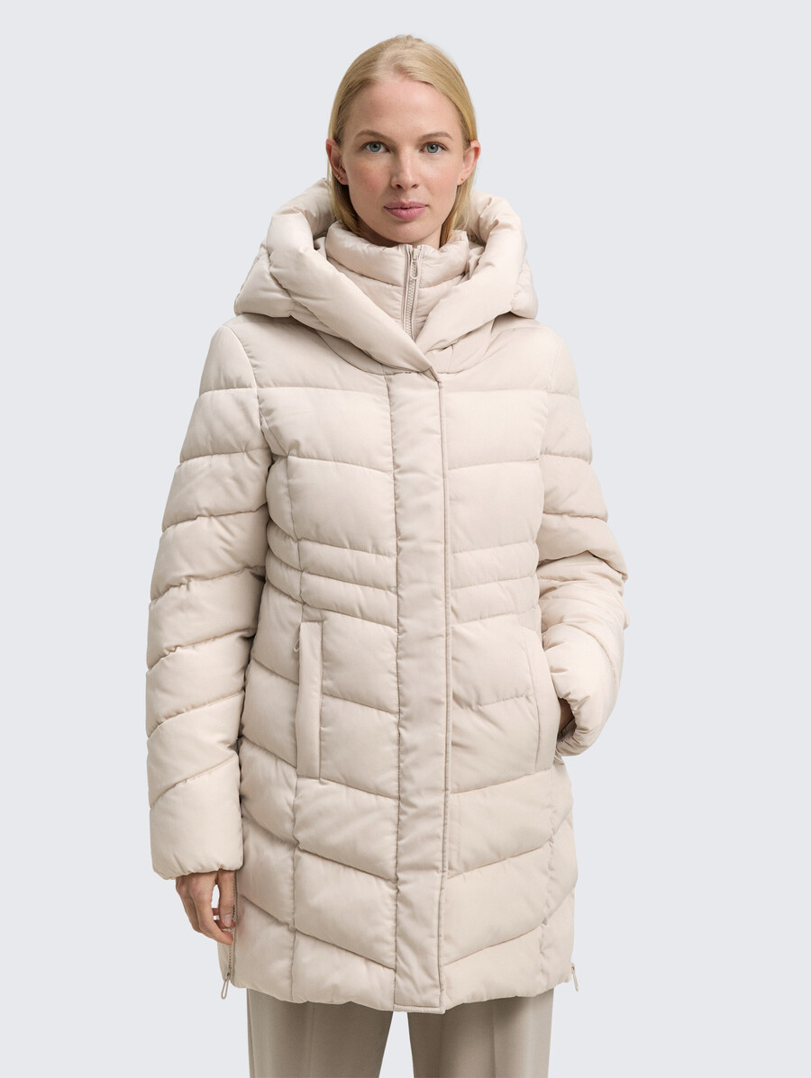 steppmantel im 2-in-1-look