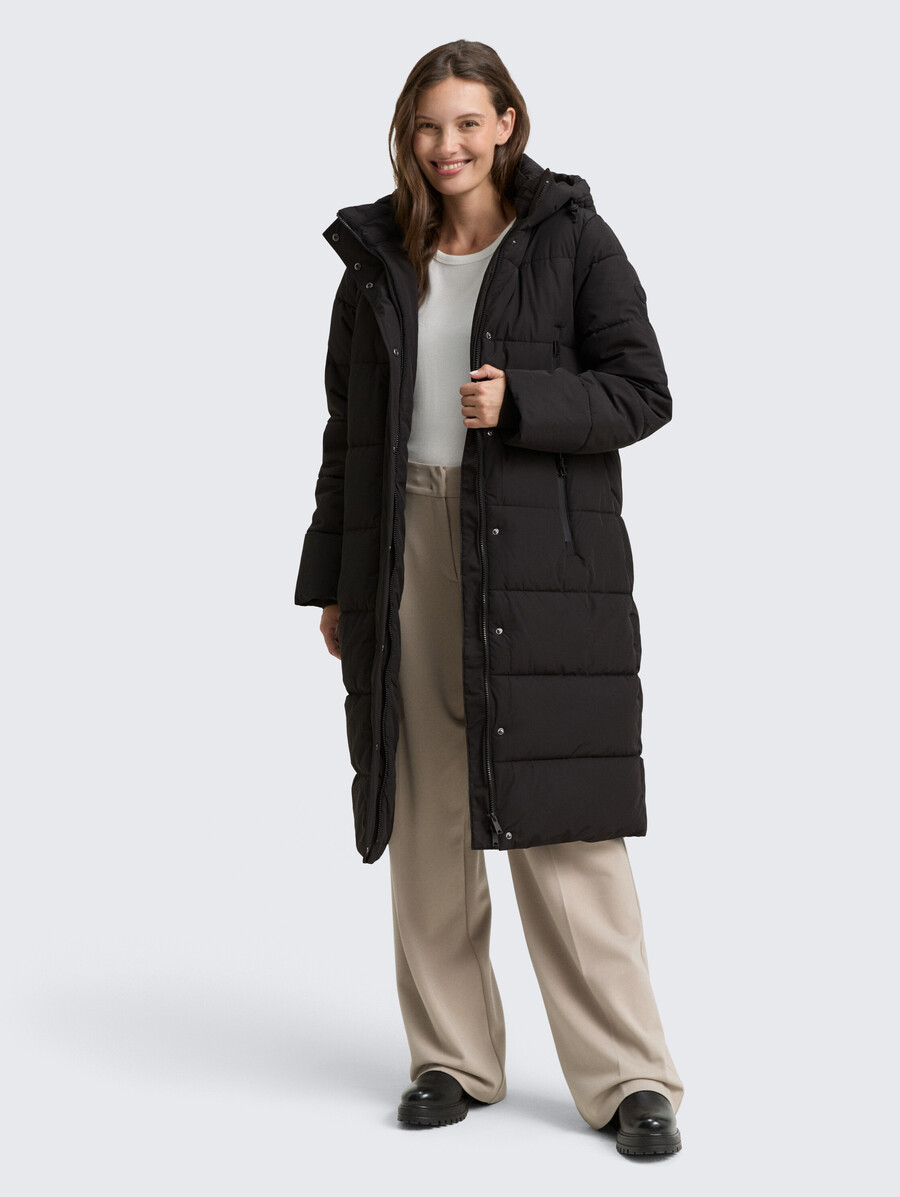 steppjacke mit abnehmbarer kapuze