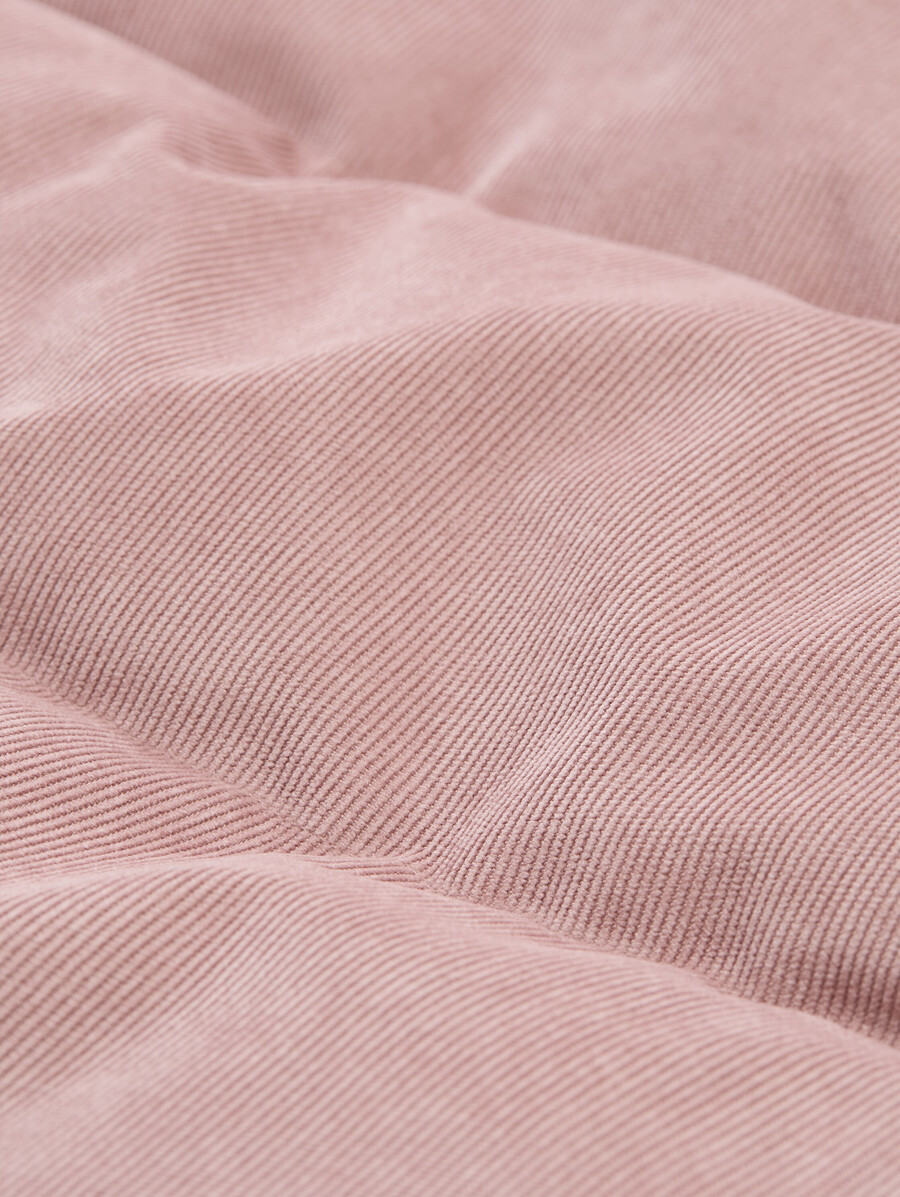 cord-steppjacke mit stehkragen