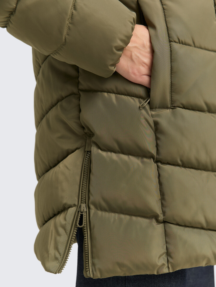 steppmantel im 2-in-1-look