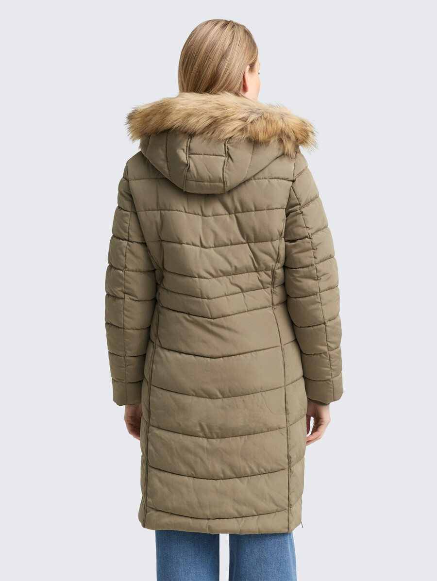 steppjacke mit abnehmbarer kapuze