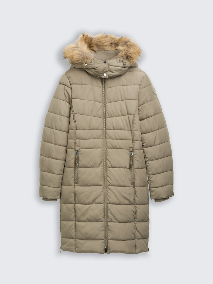 steppjacke mit abnehmbarer kapuze