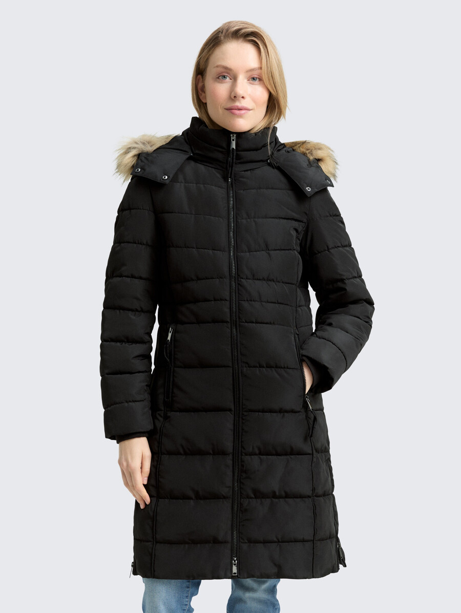 steppjacke mit abnehmbarer kapuze