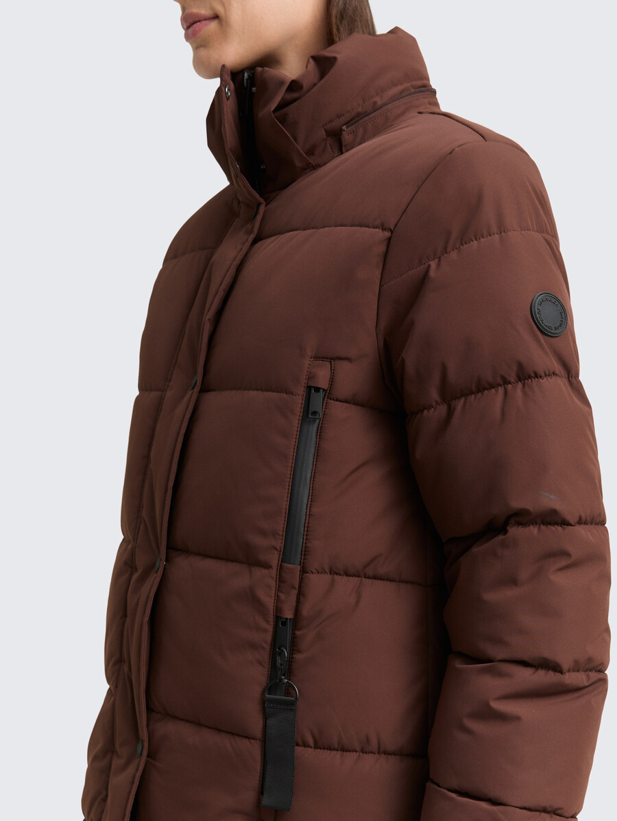 steppjacke mit abnehmbarer kapuze