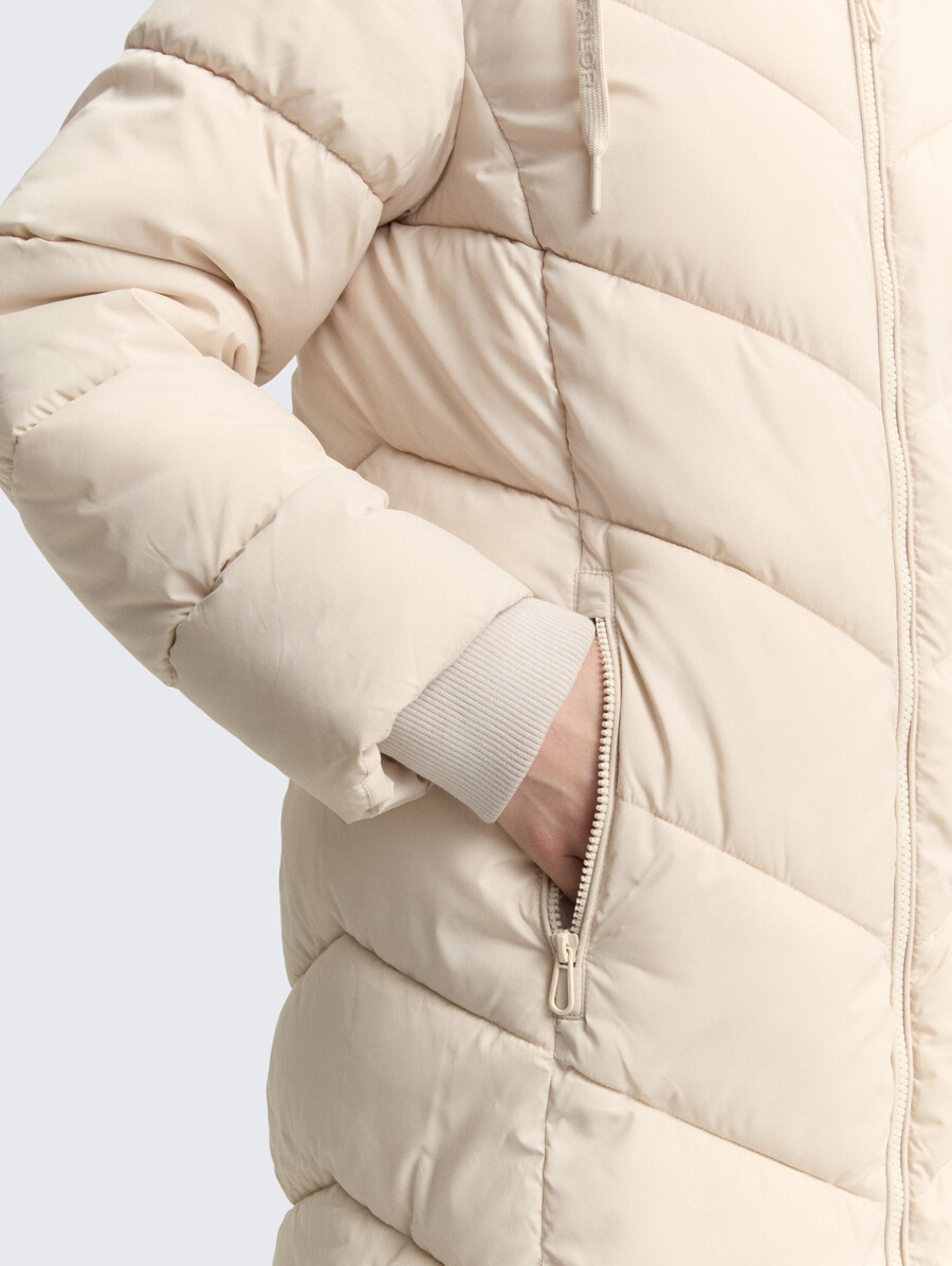 steppjacke mit kapuze