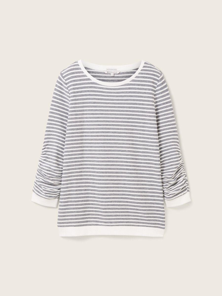 sweatshirt mit streifenmuster