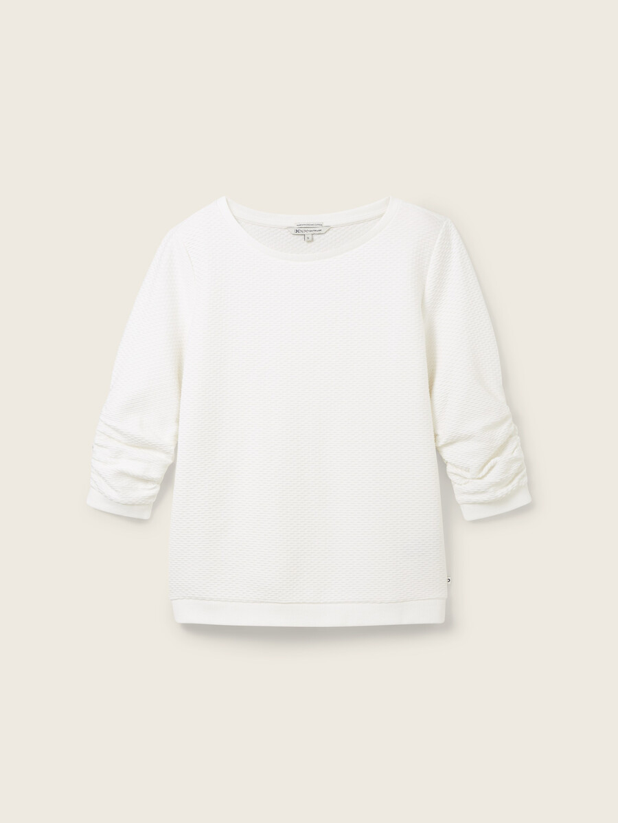 sweatshirt mit rüschen