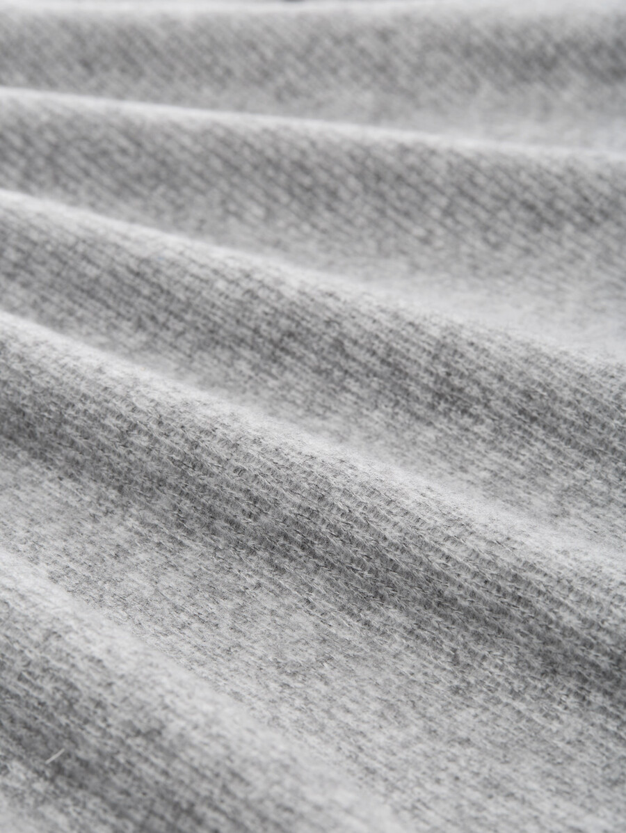 weiches sweatshirt mit knopfdetails