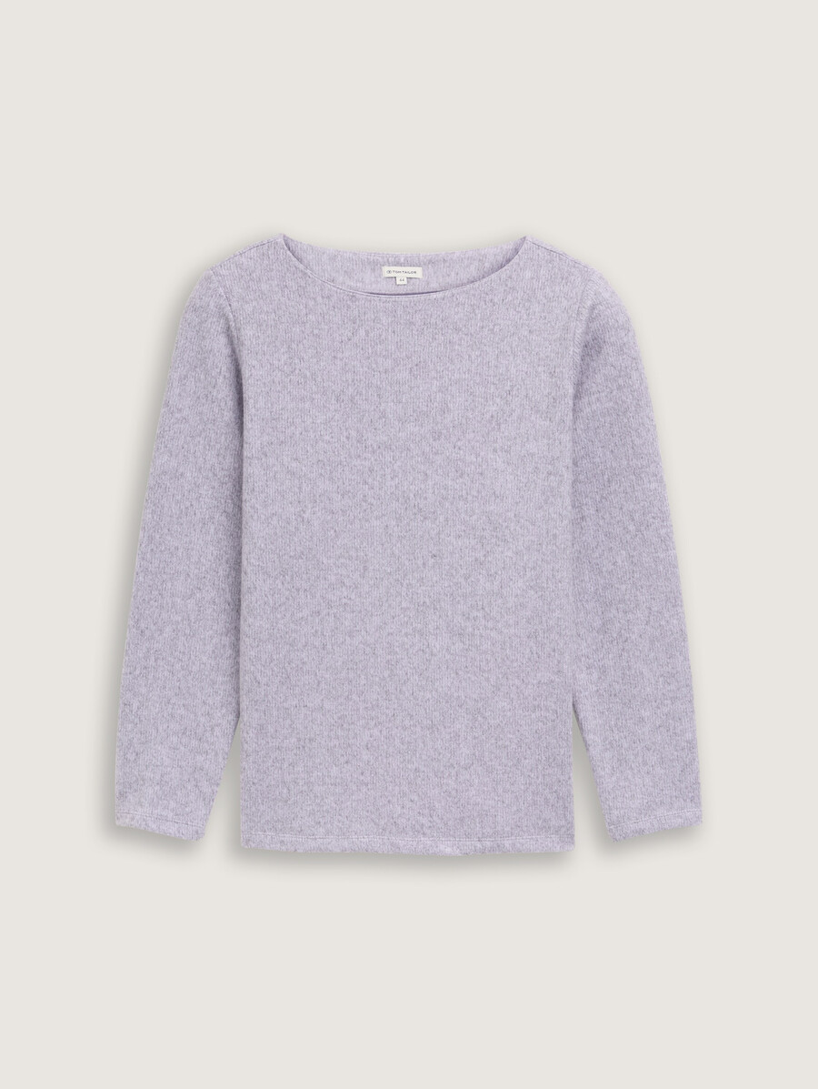 plus size – weiches sweatshirt mit knopfdetails