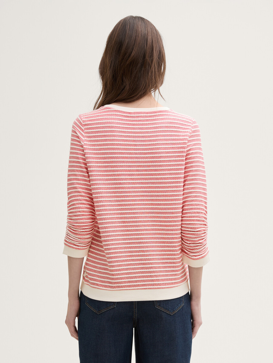 sweatshirt mit streifenmuster