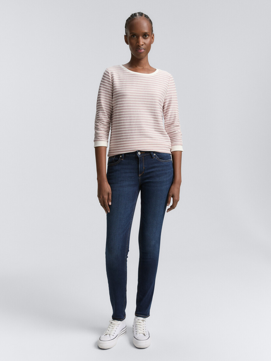 sweatshirt mit streifenmuster