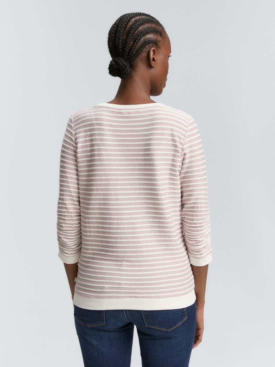sweatshirt mit streifenmuster