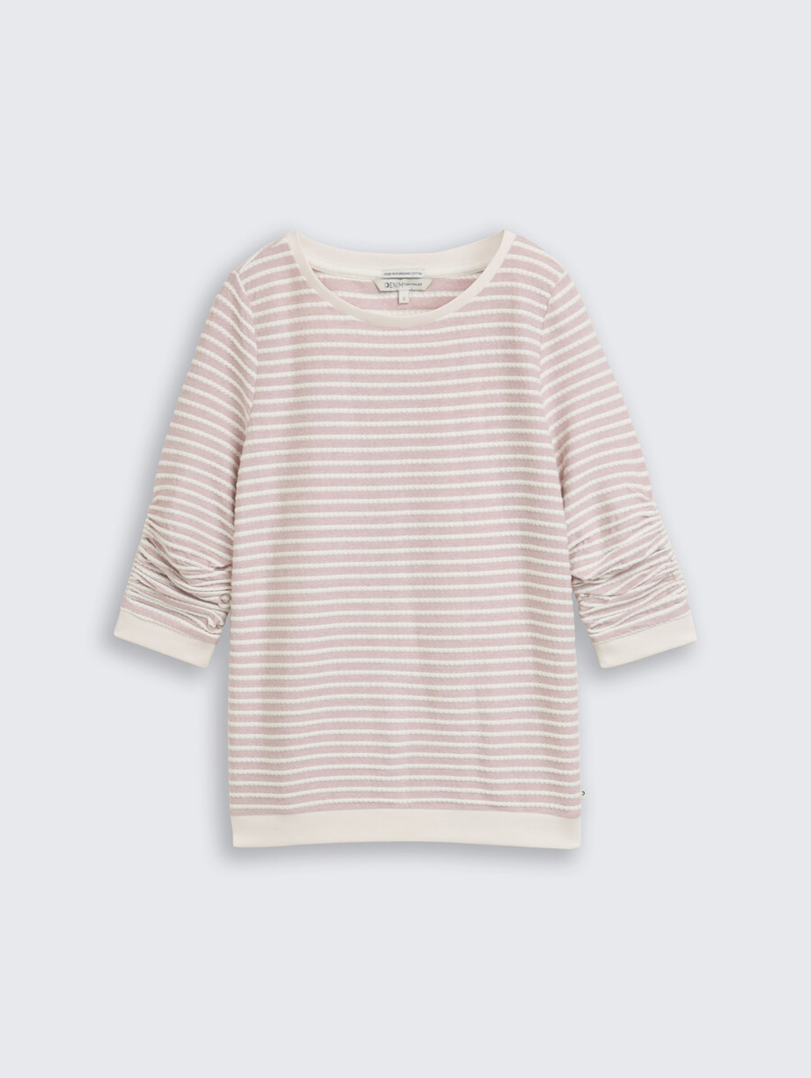 sweatshirt mit streifenmuster