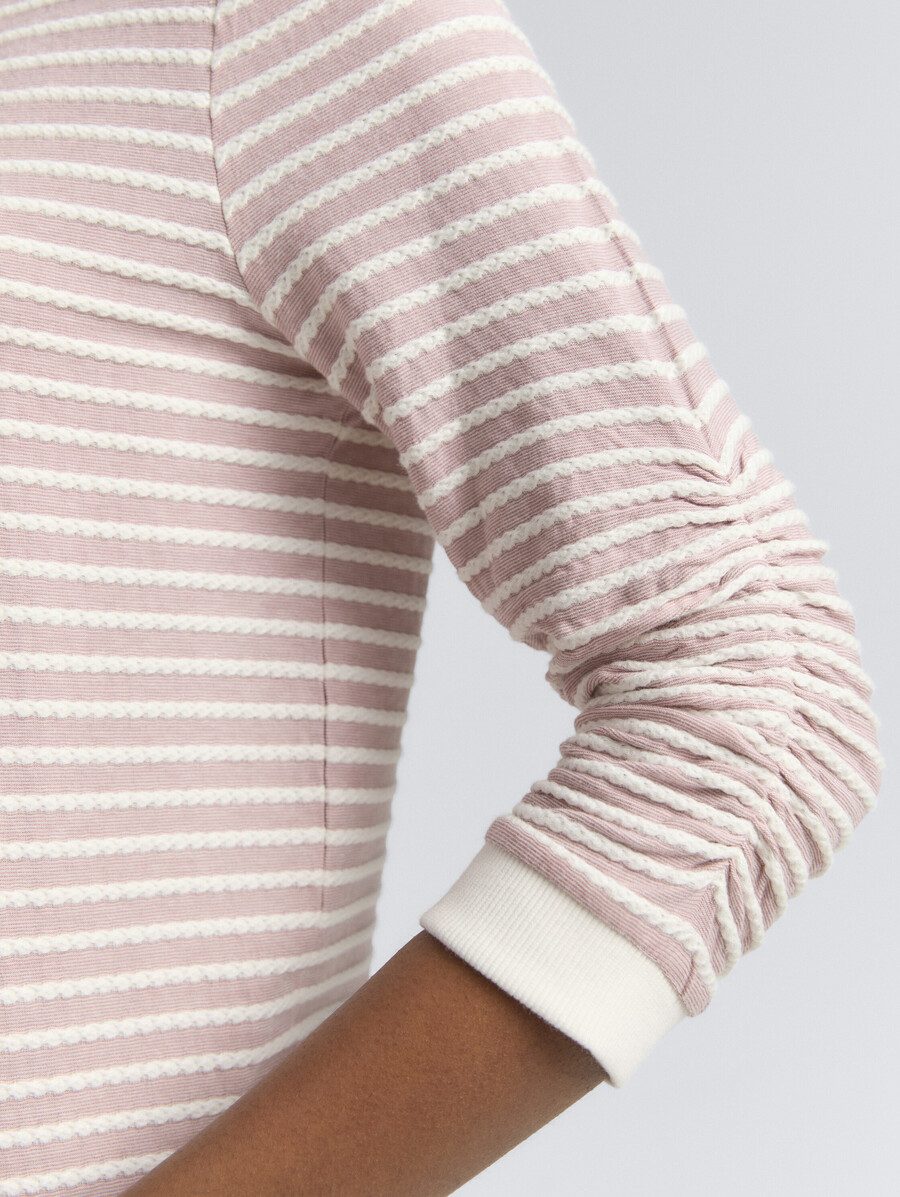sweatshirt mit streifenmuster