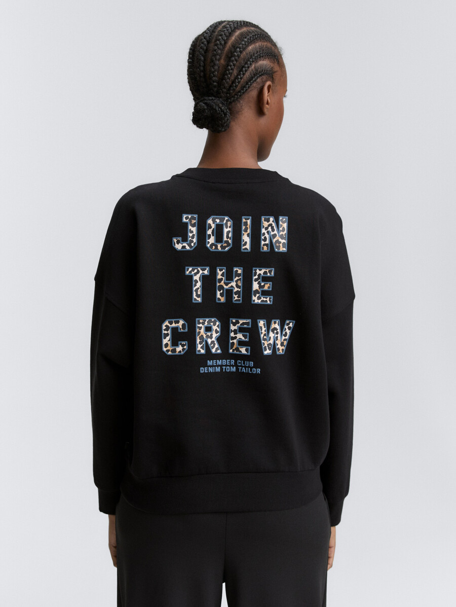 sweatshirt mit lockerer passform