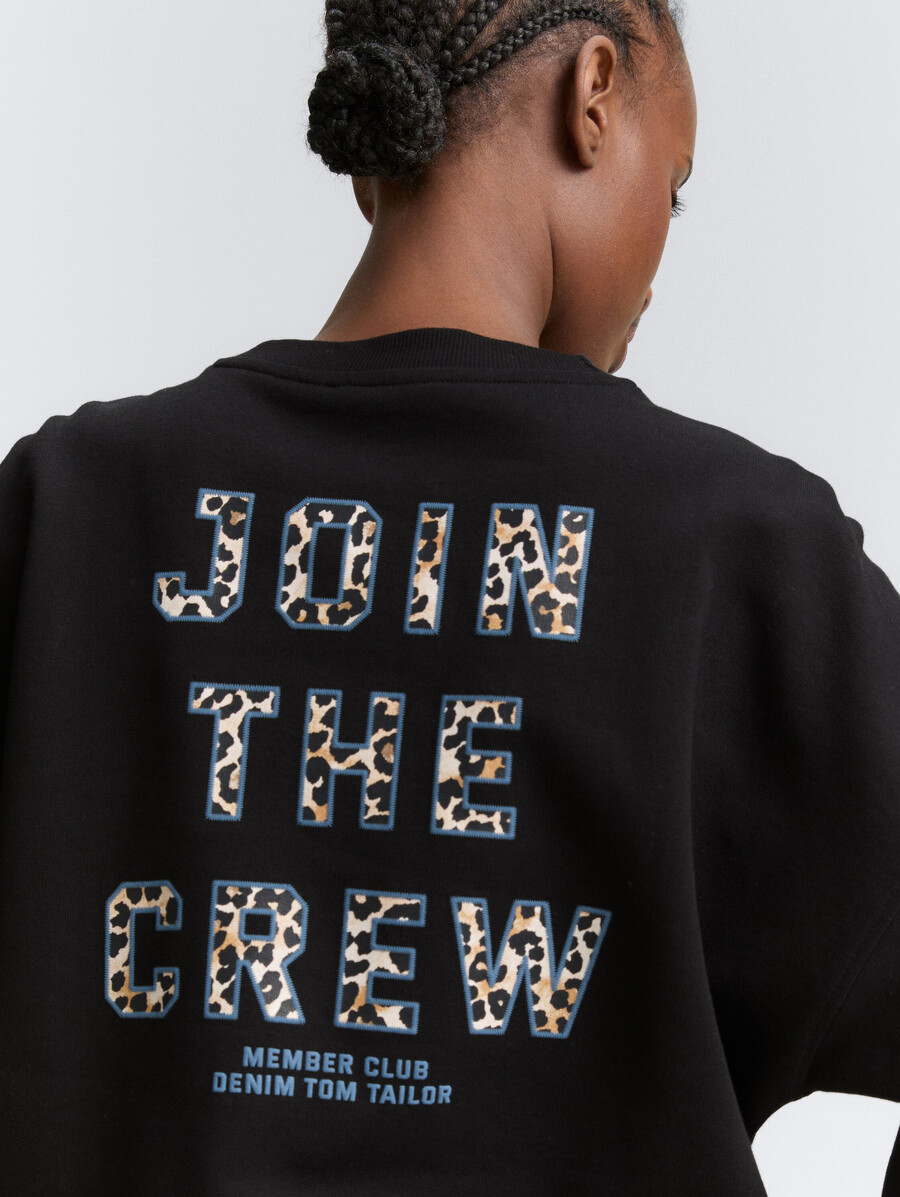 sweatshirt mit lockerer passform