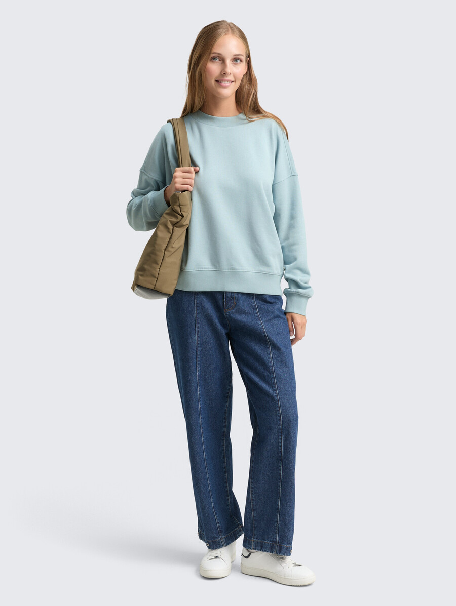 sweatshirt mit lockerer passform