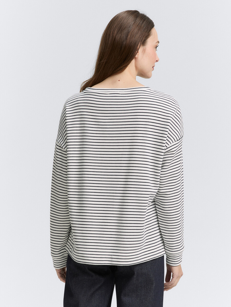 sweatshirt mit streifenmuster