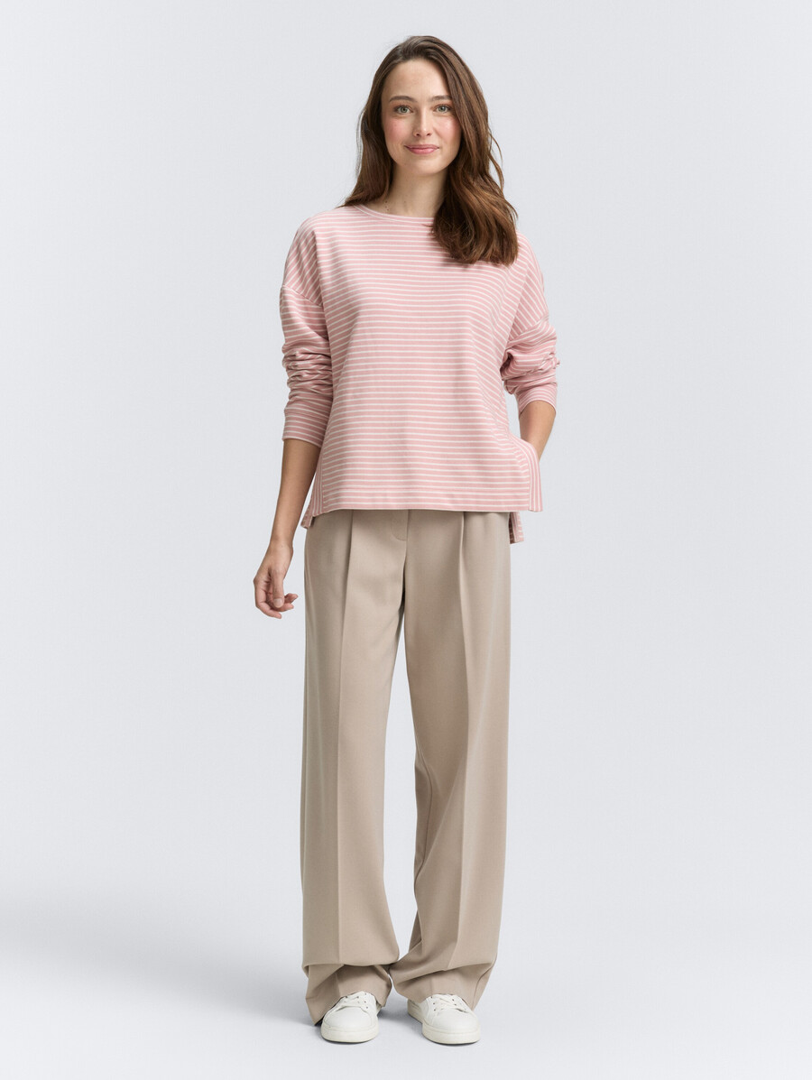 sweatshirt mit streifenmuster