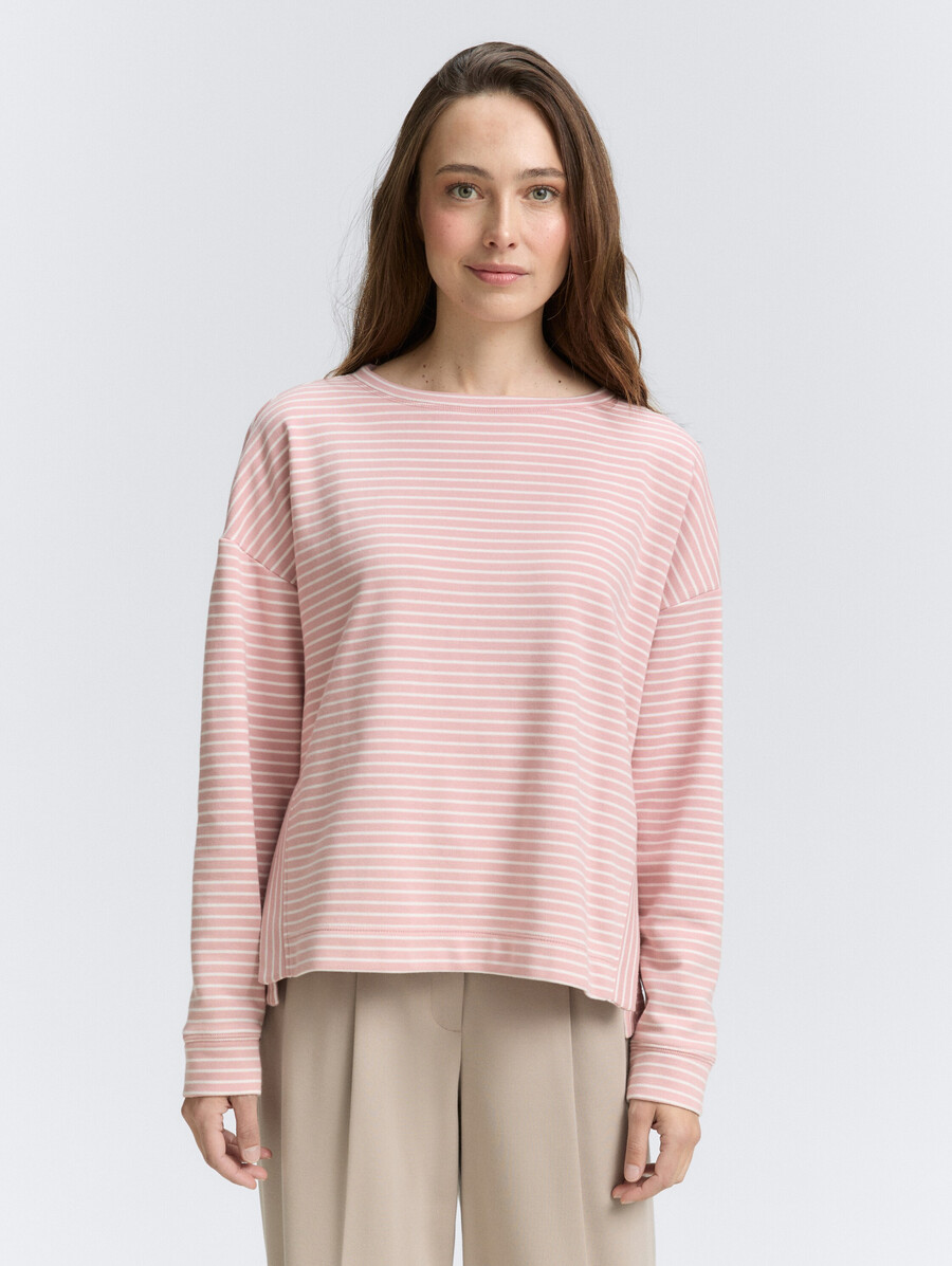 sweatshirt mit streifenmuster