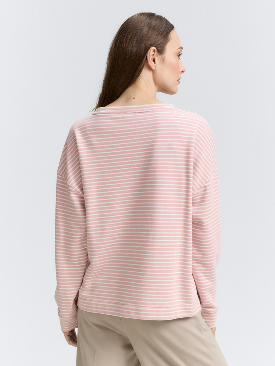 sweatshirt mit streifenmuster