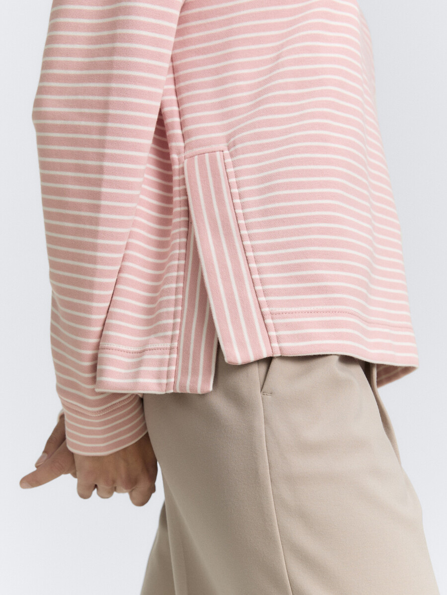 sweatshirt mit streifenmuster