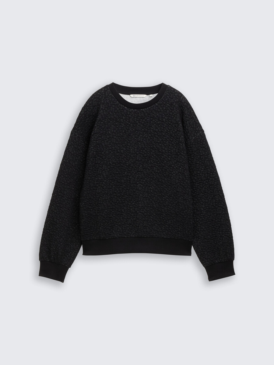sweatshirt mit glitzereffekt