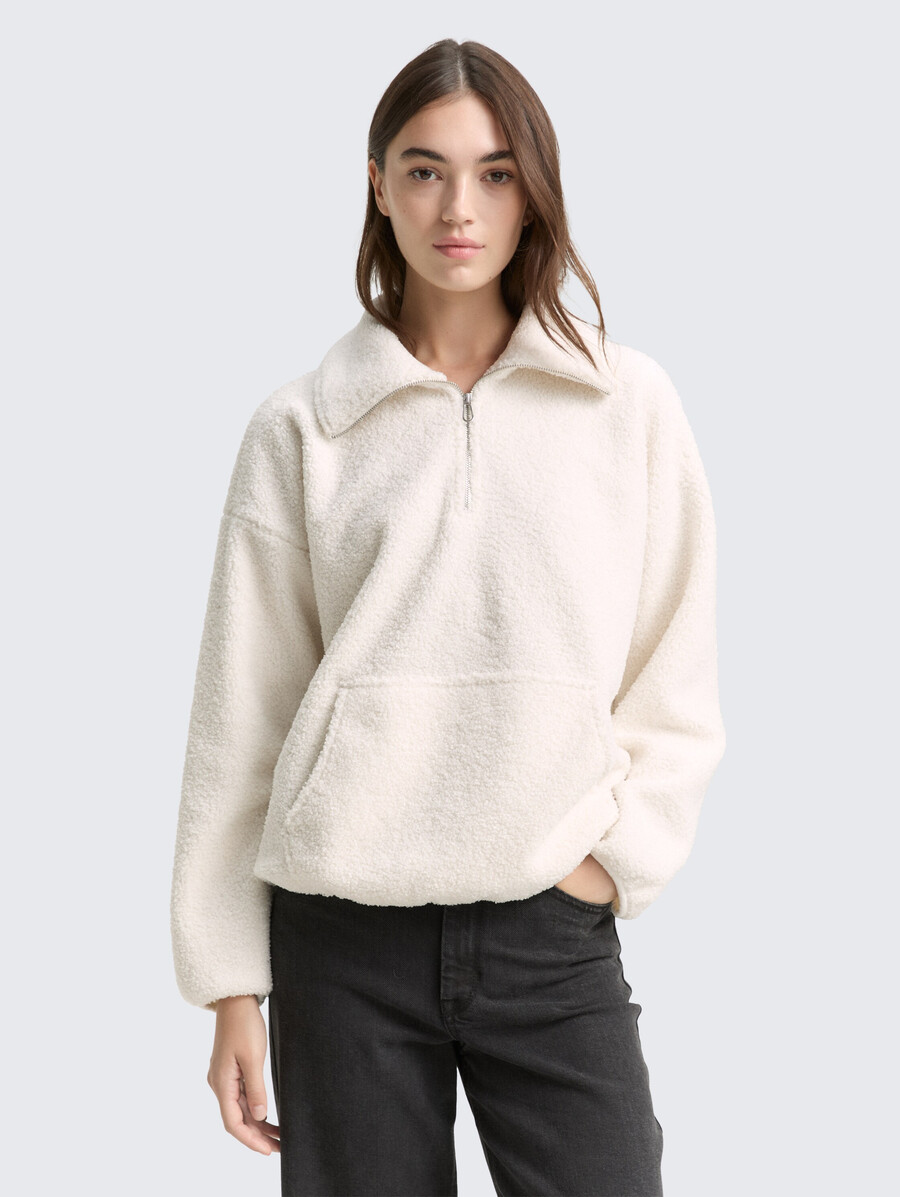 locker sitzender teddy-sweatshirt