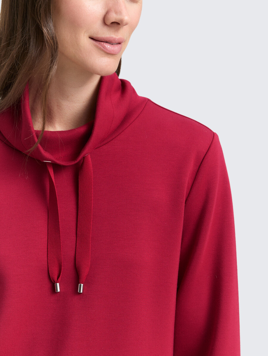 scuba-sweatshirt mit stehkragen