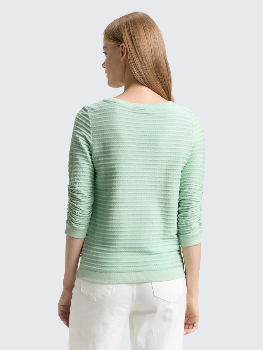 sweatshirt mit streifenmuster