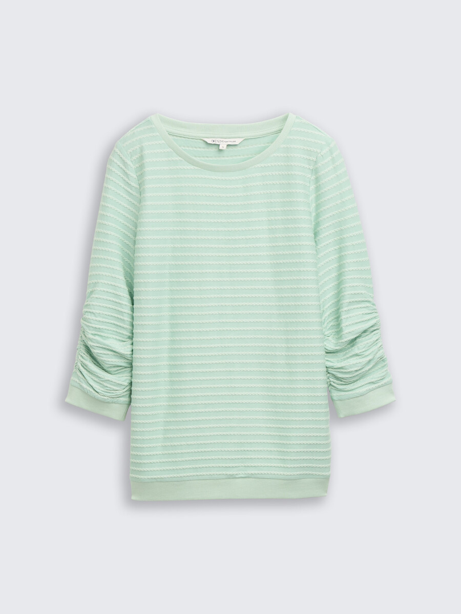 sweatshirt mit streifenmuster