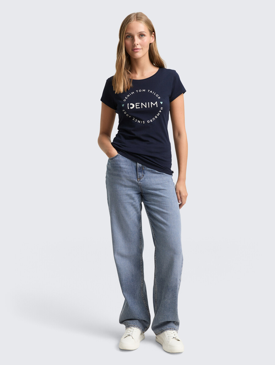 bedrucktes t-shirt im 2er-pack