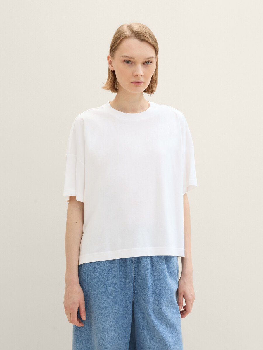 Übergroßes baumwoll-t-shirt