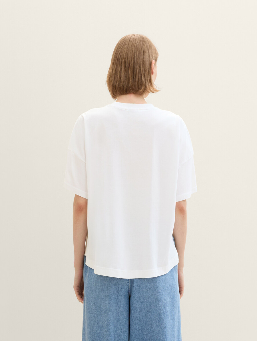 Übergroßes baumwoll-t-shirt