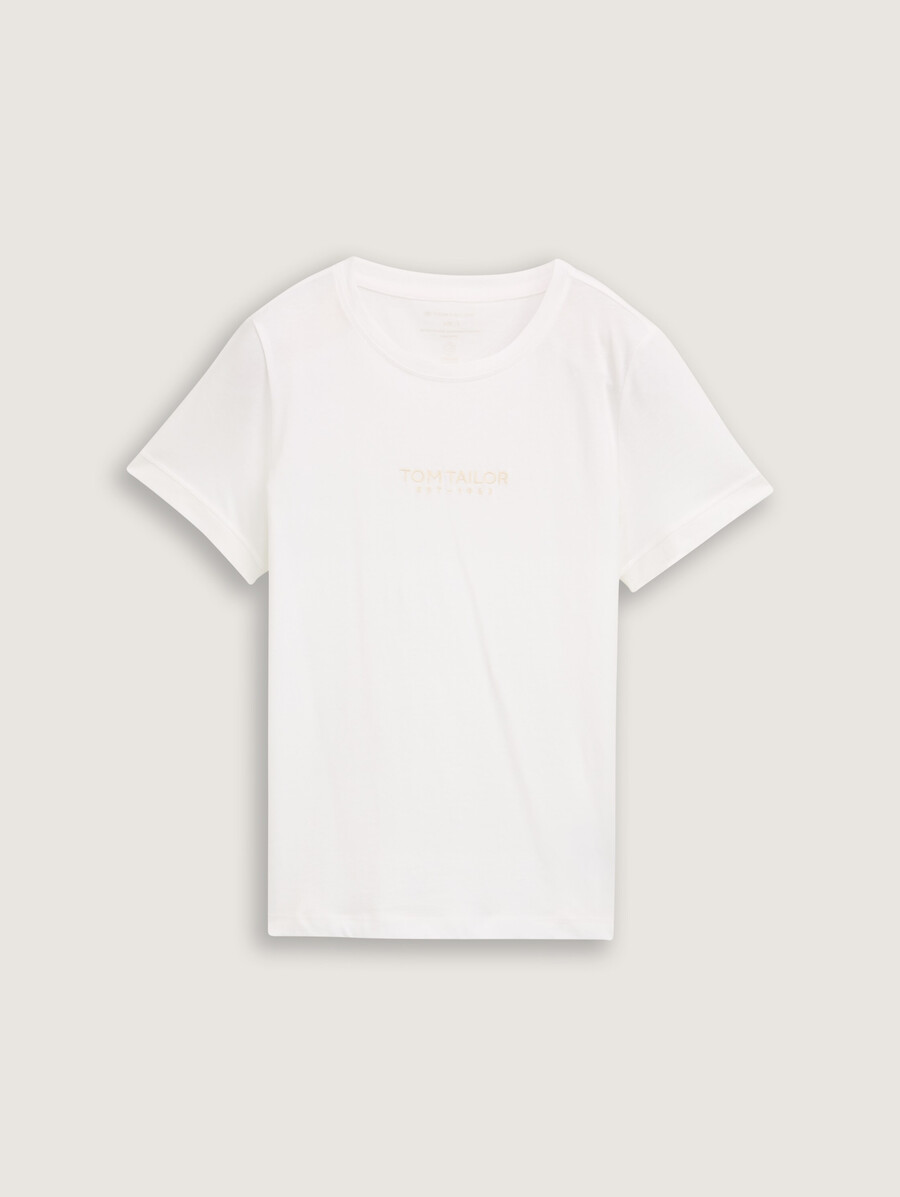 t-shirt mit logostickerei