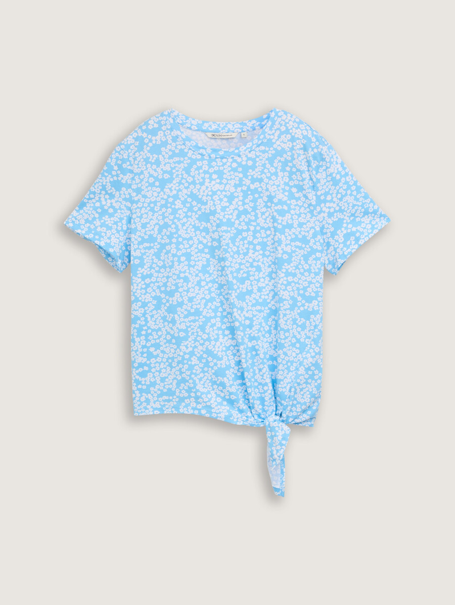 t-shirt mit knotendetail