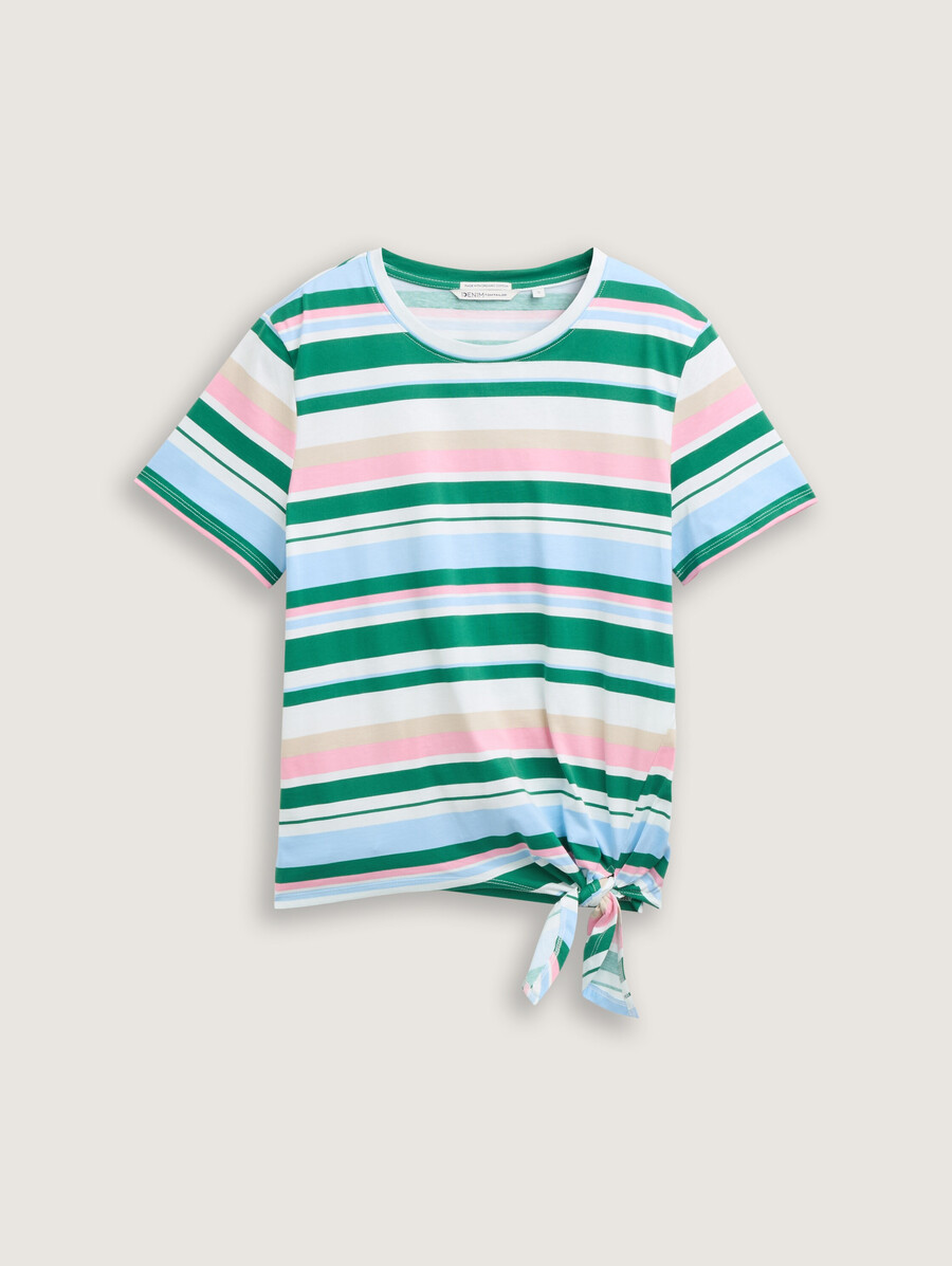 t-shirt mit knotendetail