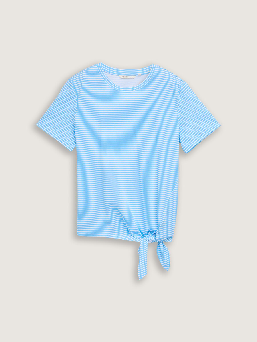 t-shirt mit knotendetail