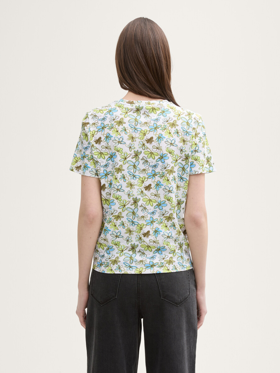 t-shirt mit knotendetail