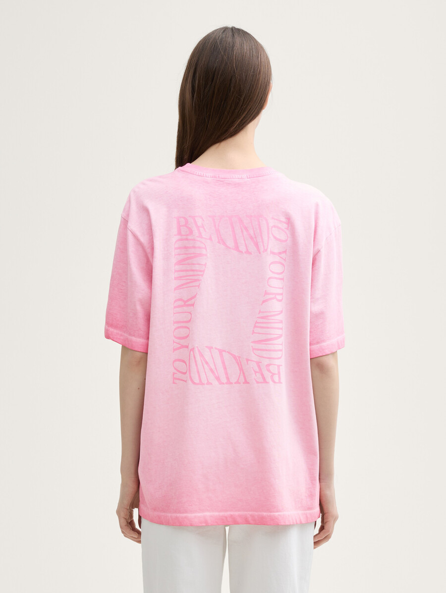 Übergroßes t-shirt mit aufdruck