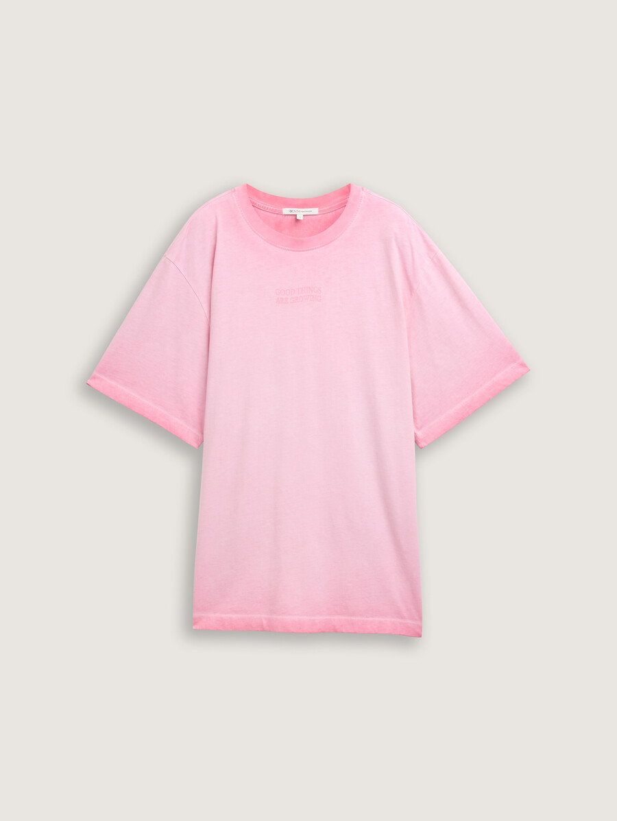 Übergroßes t-shirt mit aufdruck