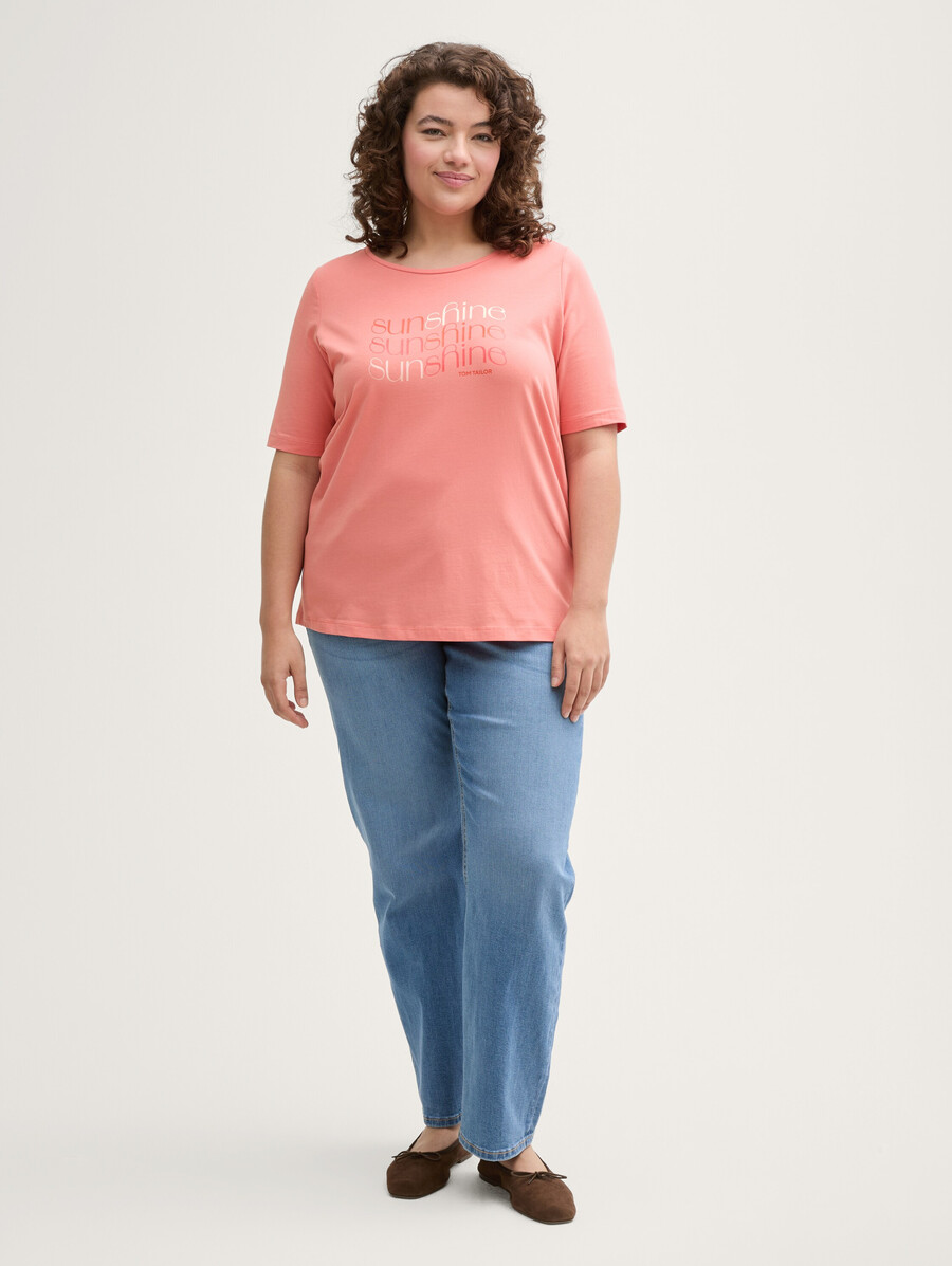 plus size - t-shirt mit aufdruck
