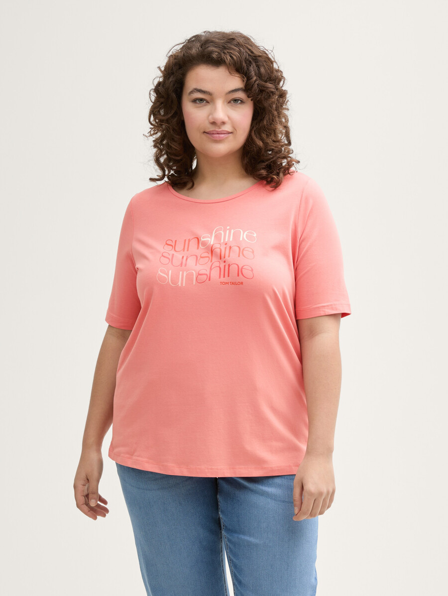 plus size - t-shirt mit aufdruck