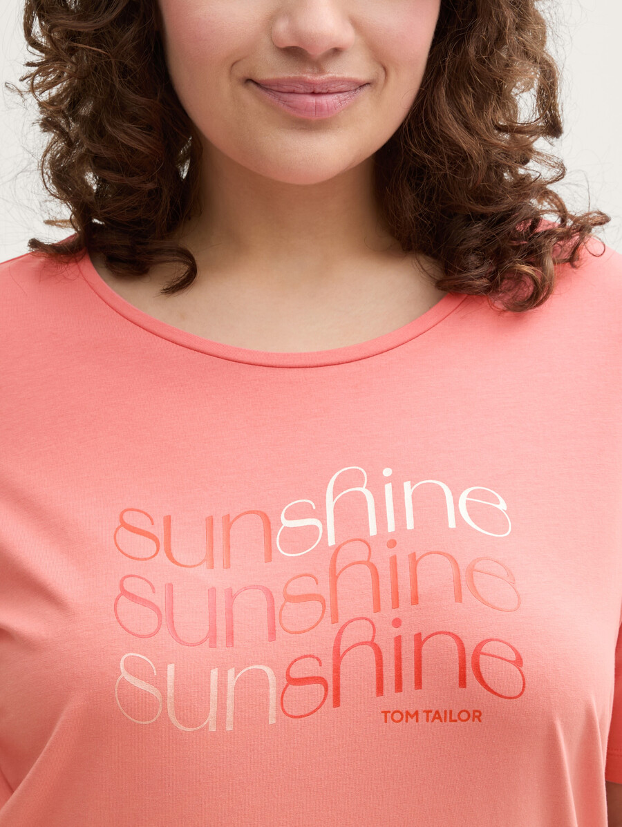 plus size - t-shirt mit aufdruck